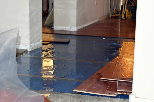 Professional Water Damage Restoration technician working in Attleboro, MA